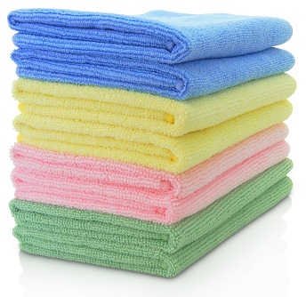 MAXIGLEAM Microfibre Cloths 40x40cms Mixed Colours